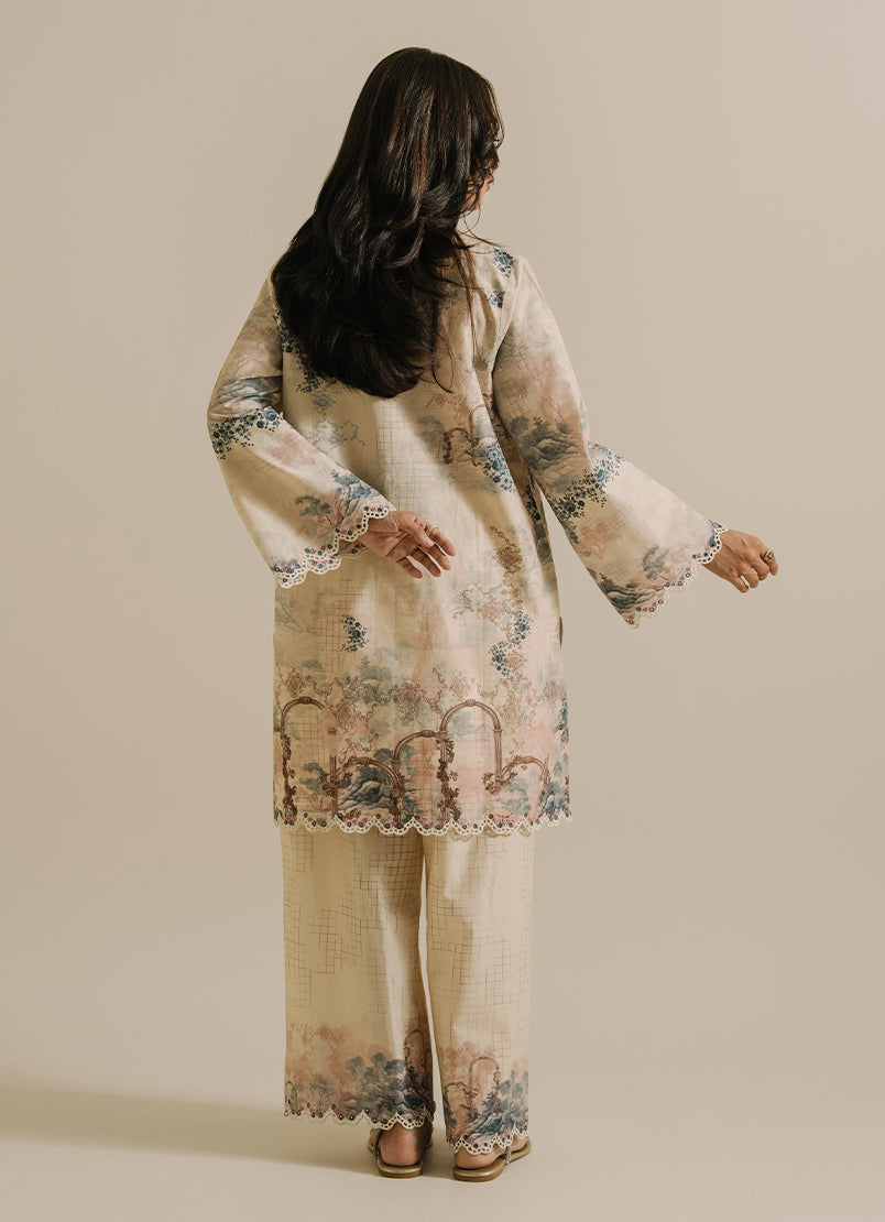 Printed Embroidered CO-ORD Set13514201106020