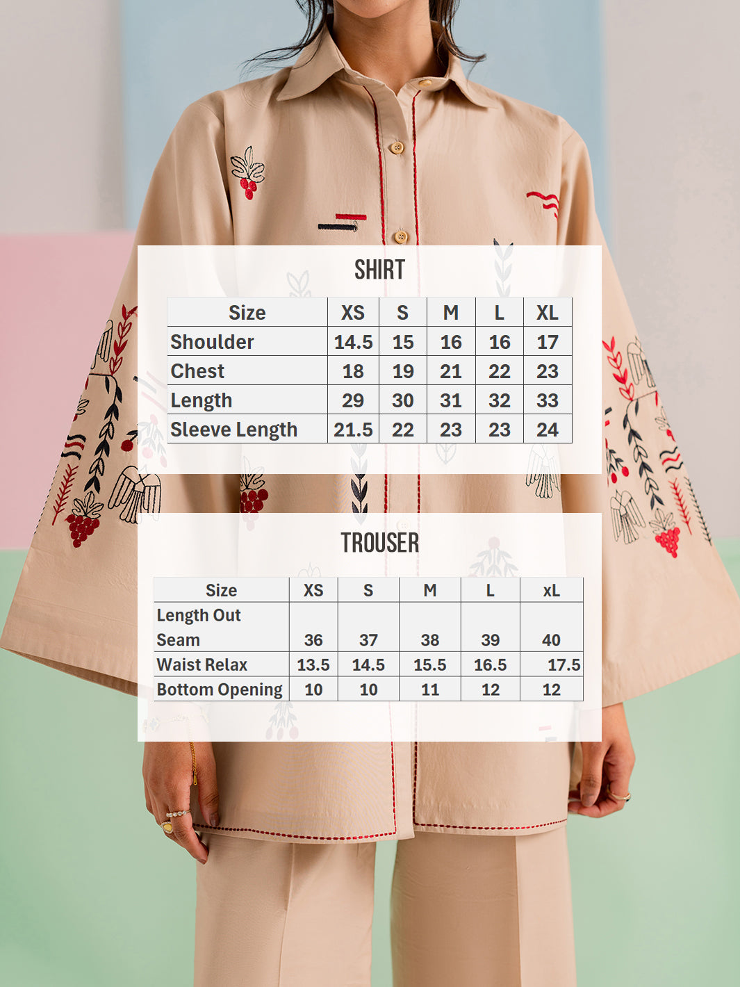 ARDIS - 2Pc Embroidered Co-ords Set