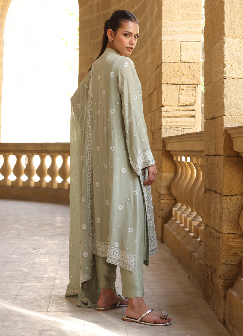 3 PC Embroidered Suit