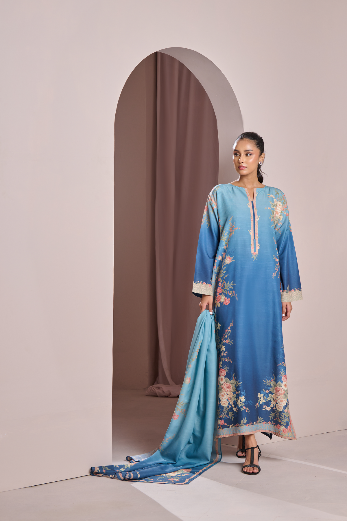 BLUE ROSE KAFTAN | 2-Piece