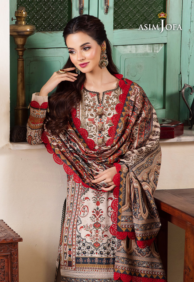 AJRW-22 DESIGNERS STITCHED PREMIUM WINTER COTTON 3 PCS