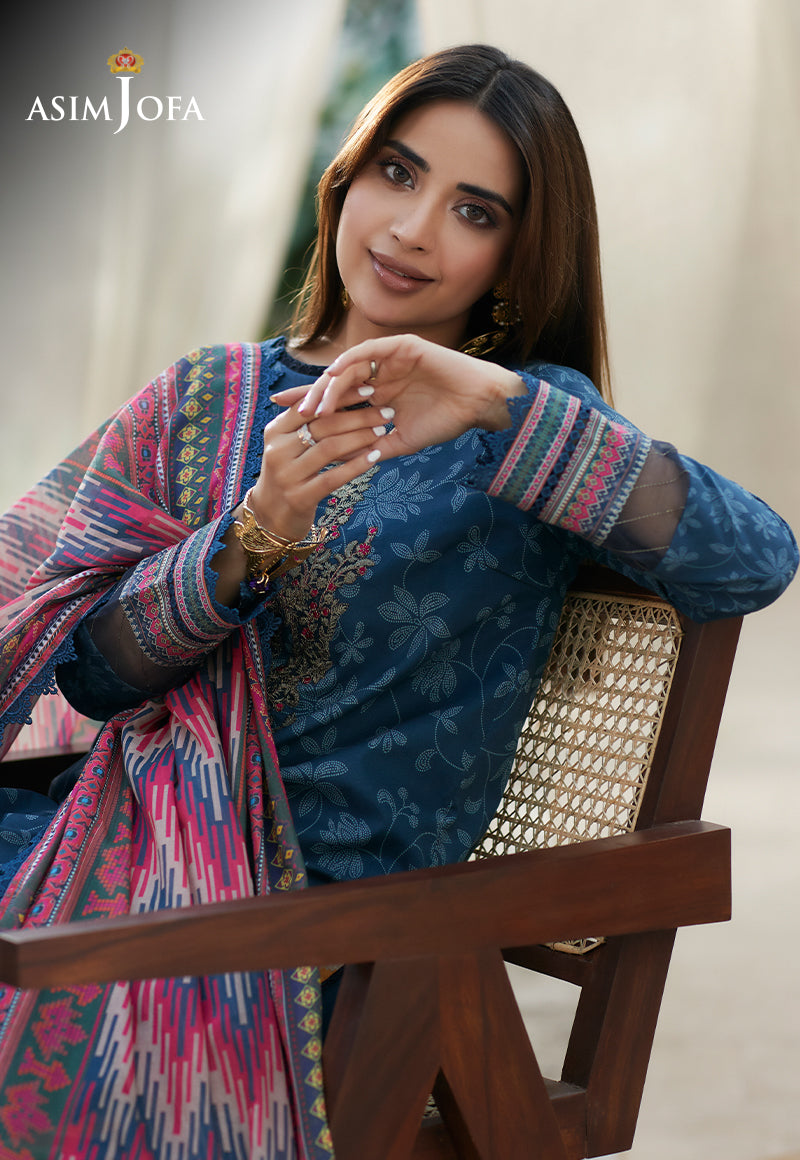 AJS-20 EMBROIDERED LAWN 2 PCS