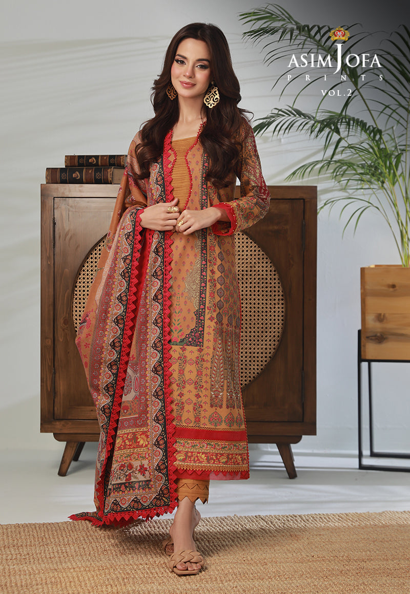 AJBPD-34 PRINTED STITCHED 3 PCS