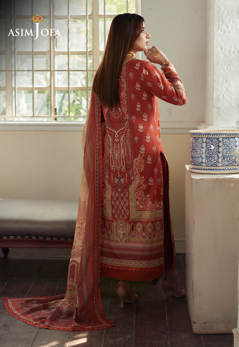 AJS-15 EMBROIDERED LAWN 2 PCS