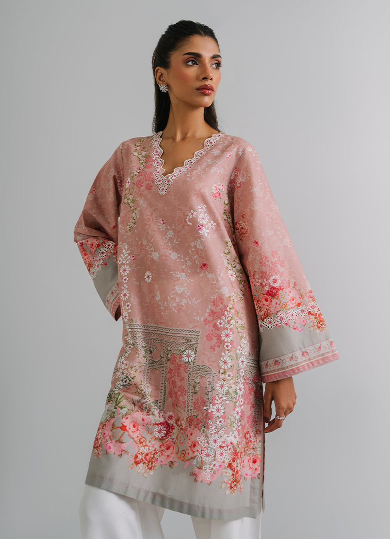 Printed Embroidered Kurta