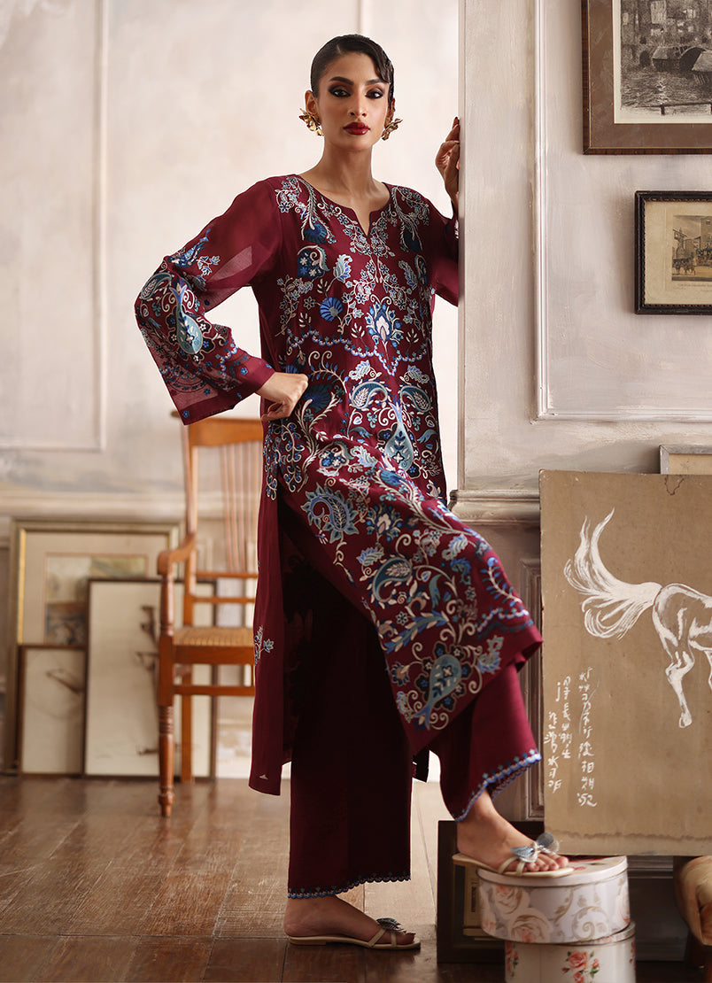 Embroidered CO-ORD Set14213501402030