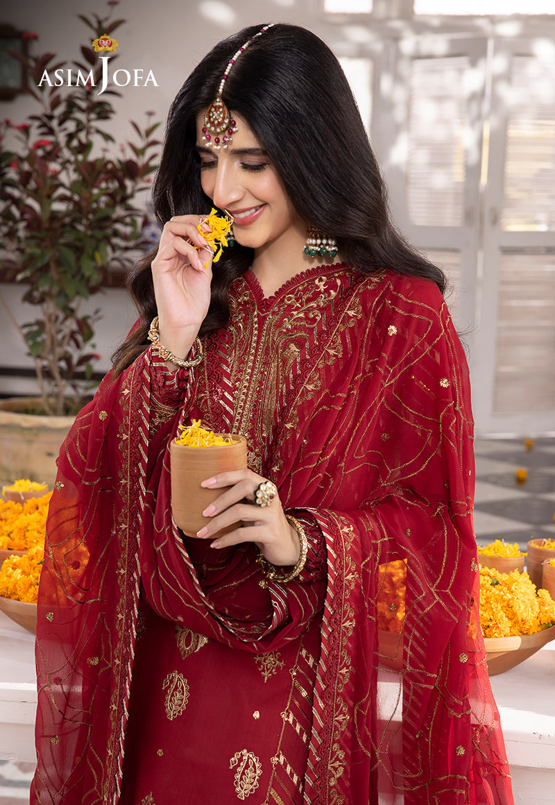 AJABD-24 EMBROIDERED STITCHED 3 PCS