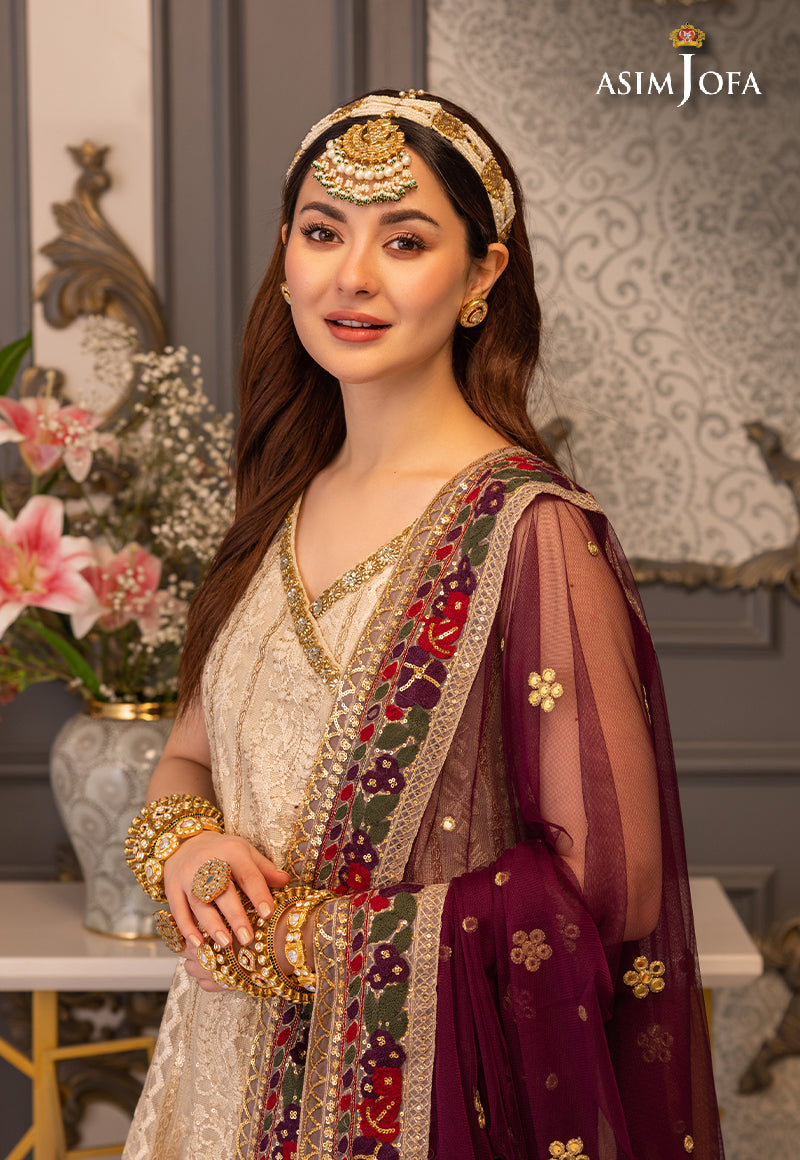 AJHJ-24 EMBROIDERED KHADDI NET 3 PCS