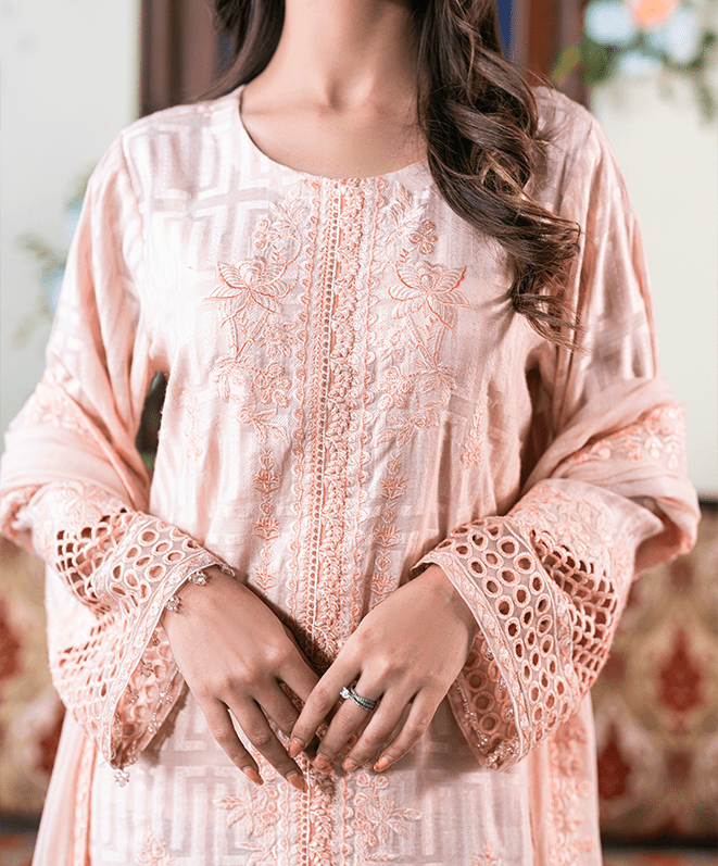 Gulaab Unstitched Embroidered Suit (3-Piece)