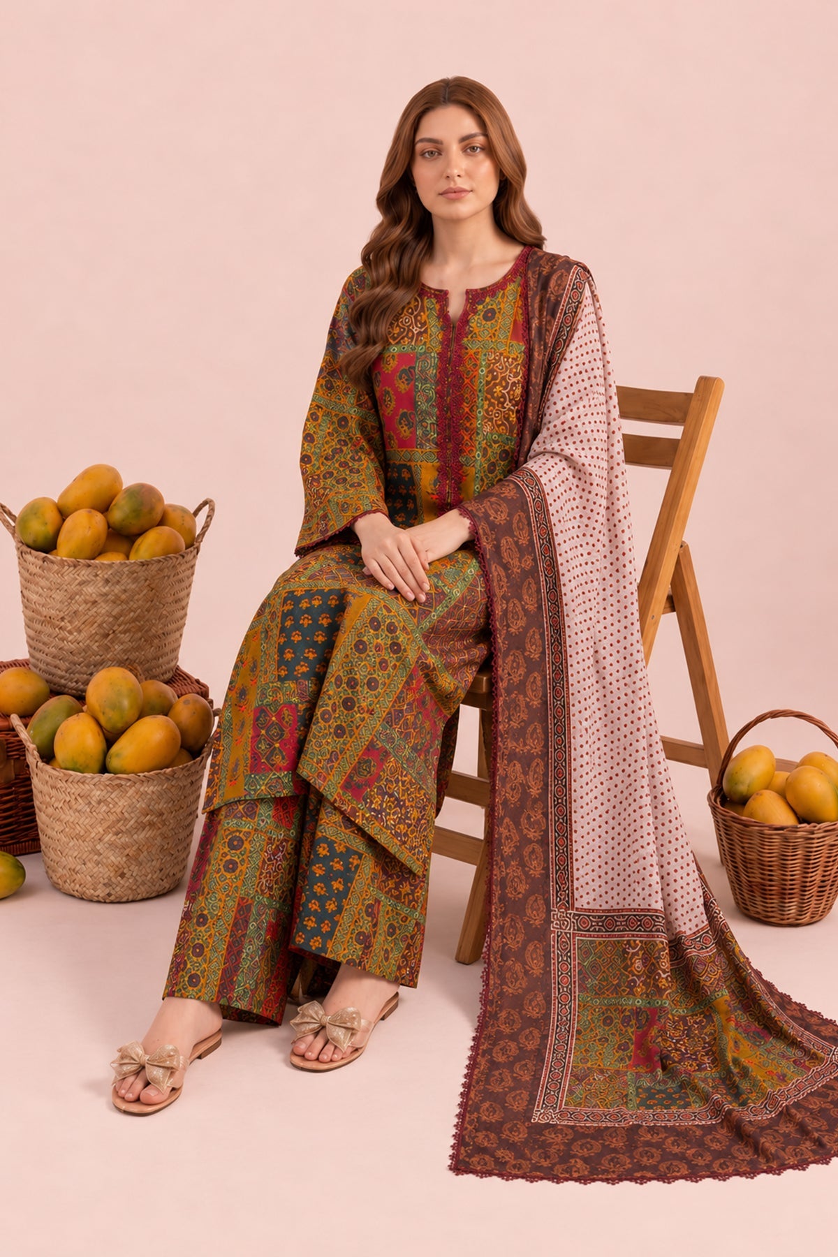 3-PC Stitched Embroidered CPM-6-242