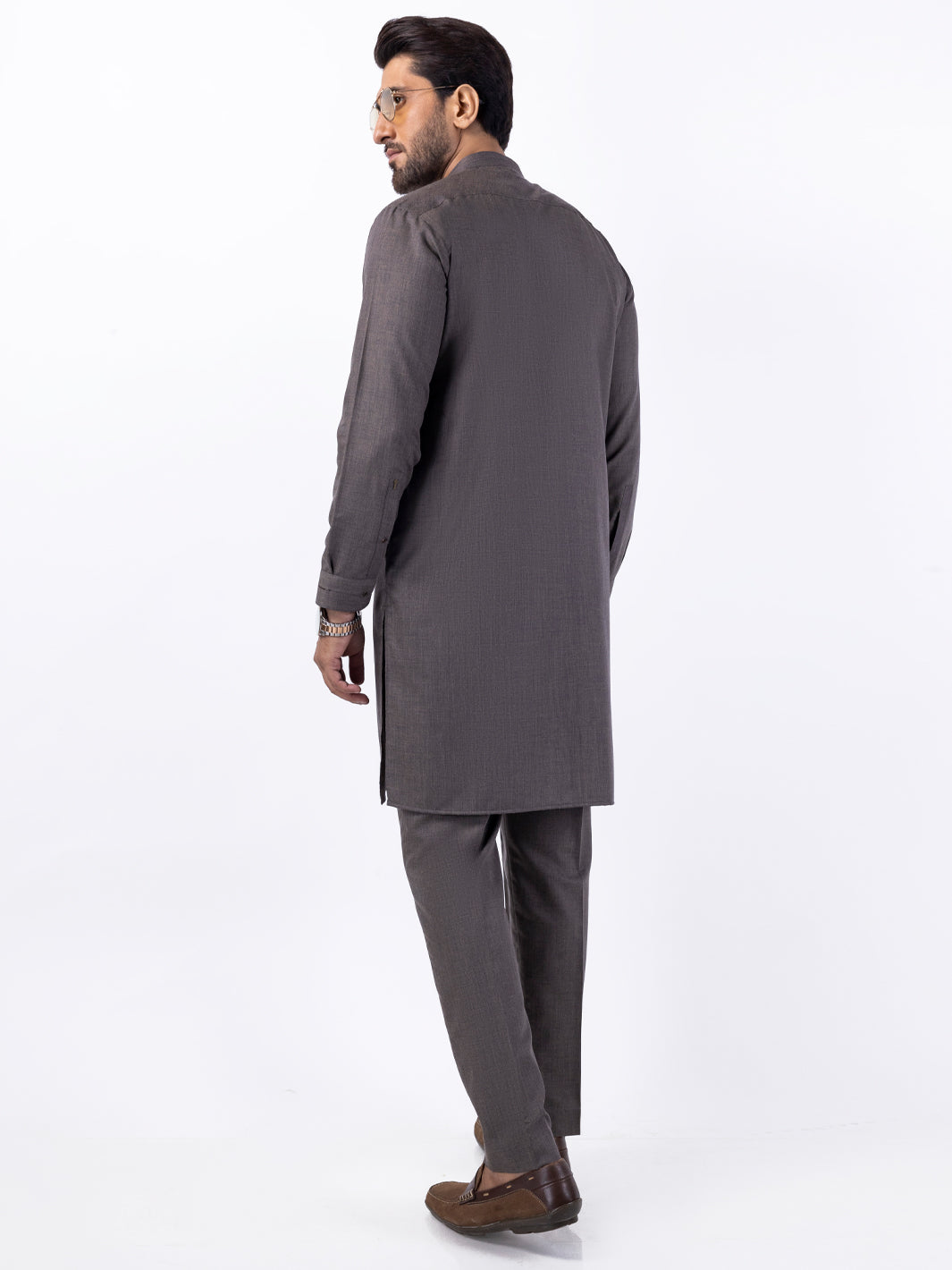 Brown Blended Kurta Trouser - AL-KT-3078