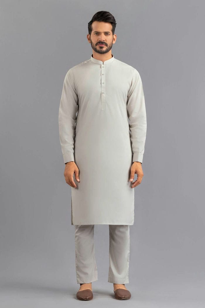 Red Gold Latha Unstitched Fabric Cotton-Lf