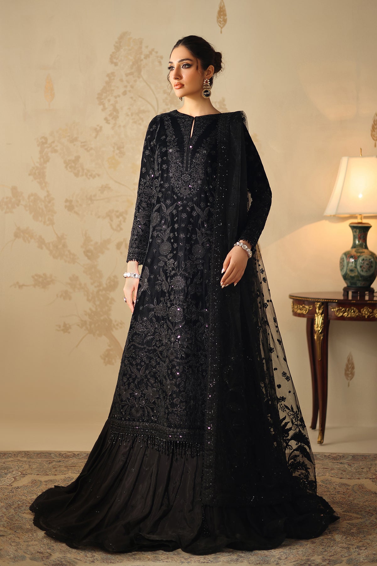 EMBROIDERED VELVET SF-4320