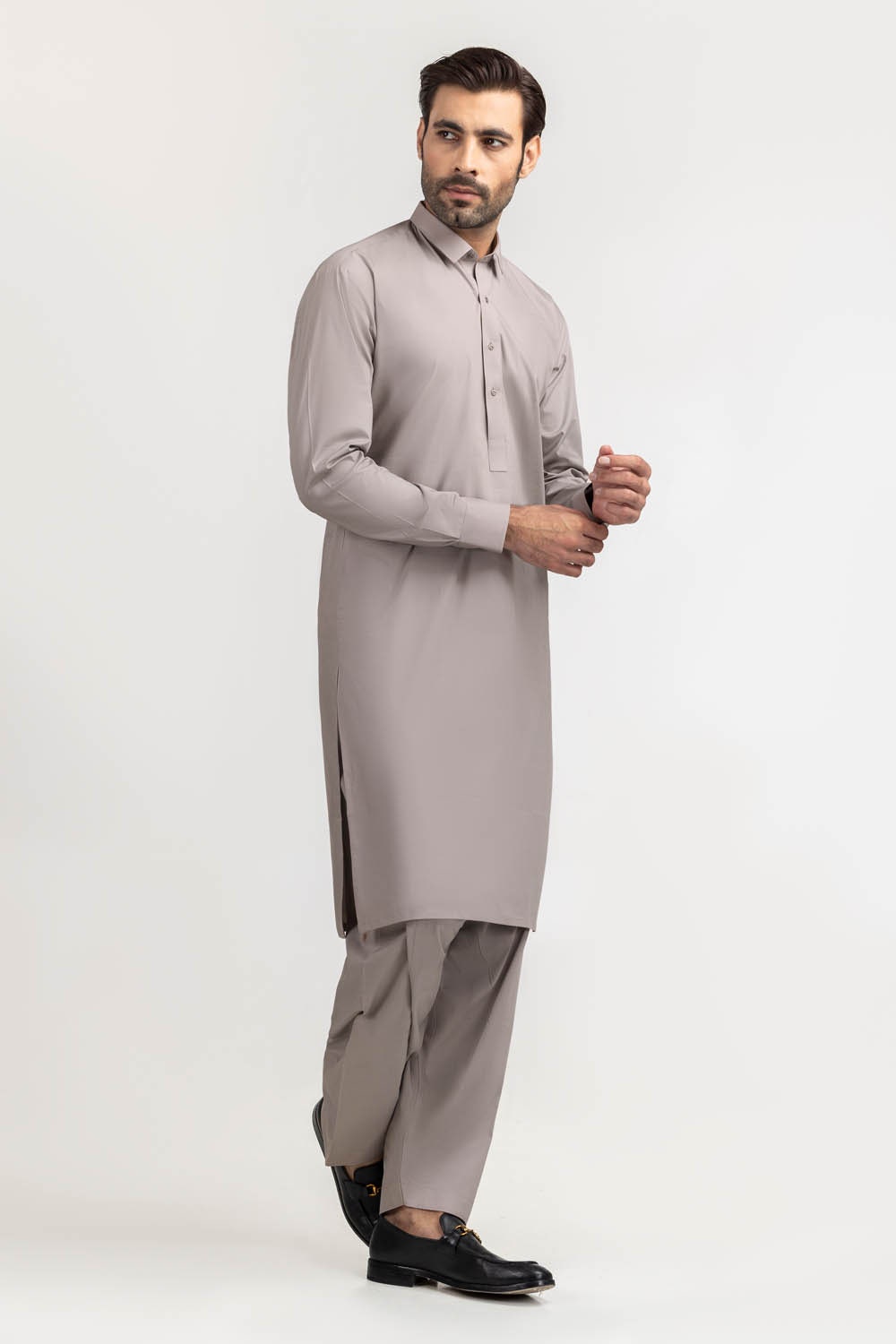 Titanium Latha Unstitched Fabric Cotton-Lf