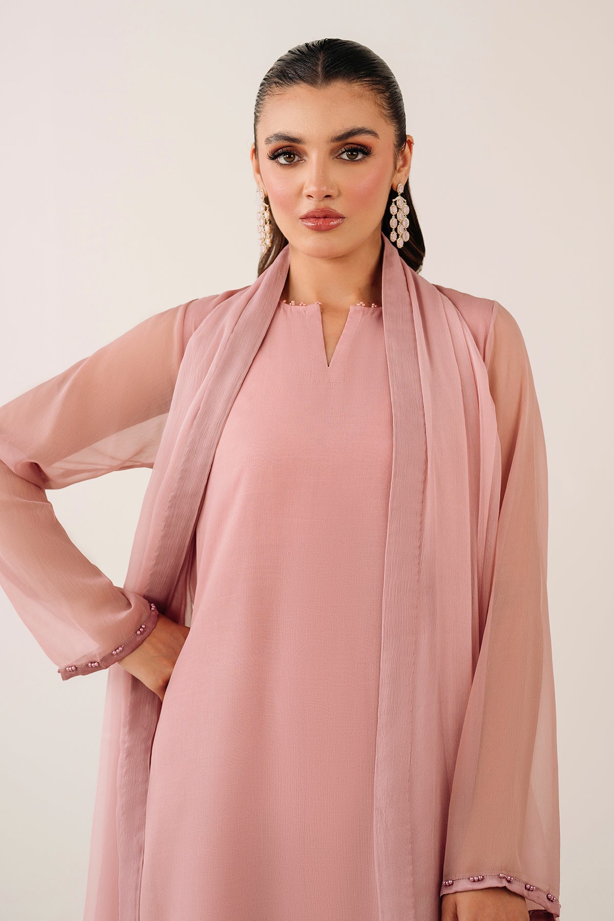 PLAIN CHIFFON SHIRT PR-1116