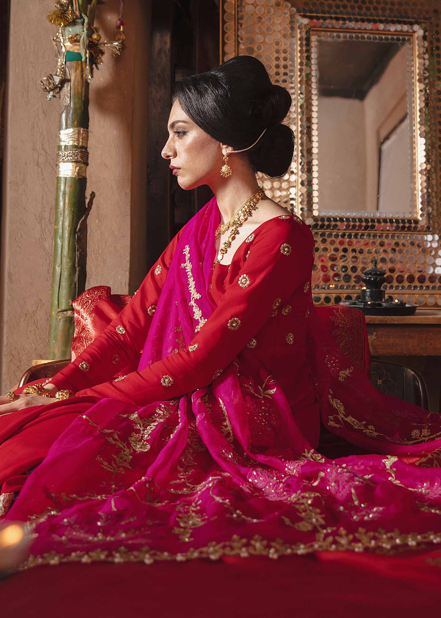 Maria B. Couture Red Wine MC-027
