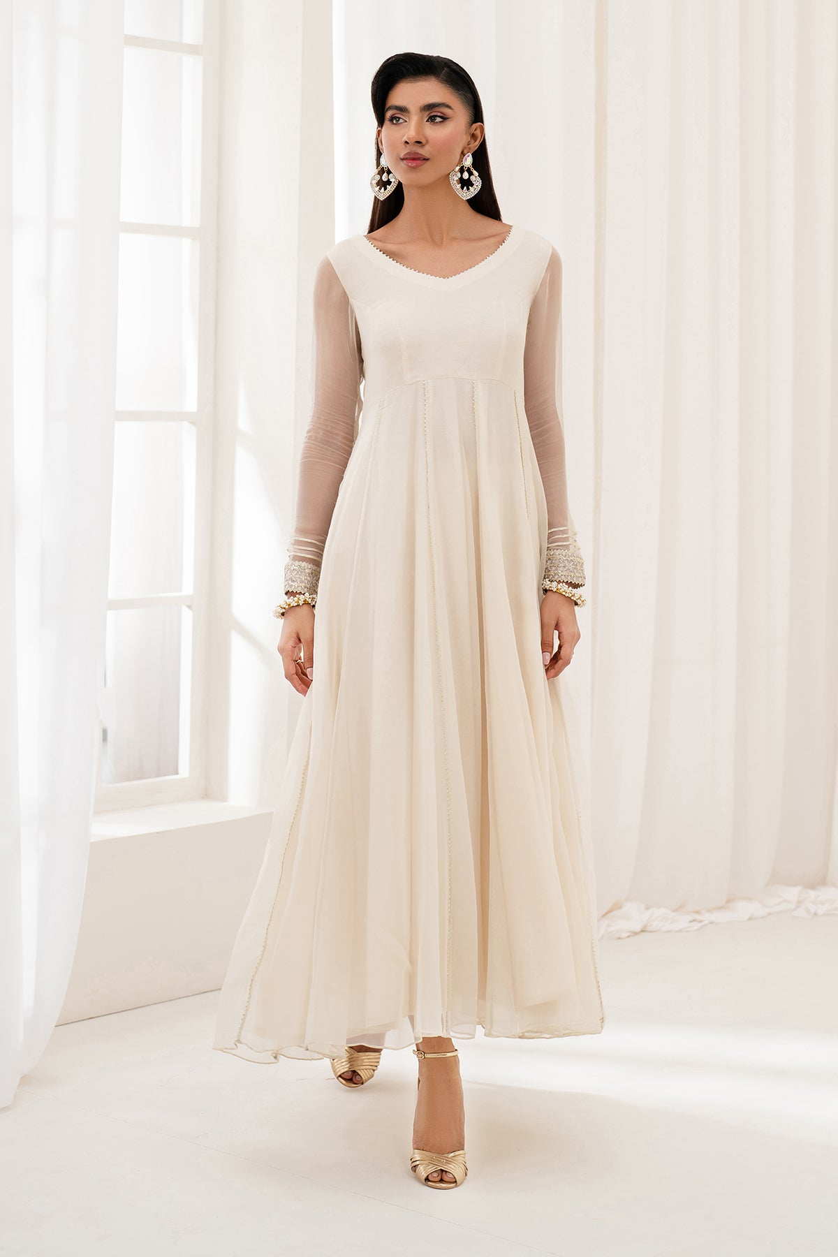 EMBROIDERED CHIFFON PR-1098