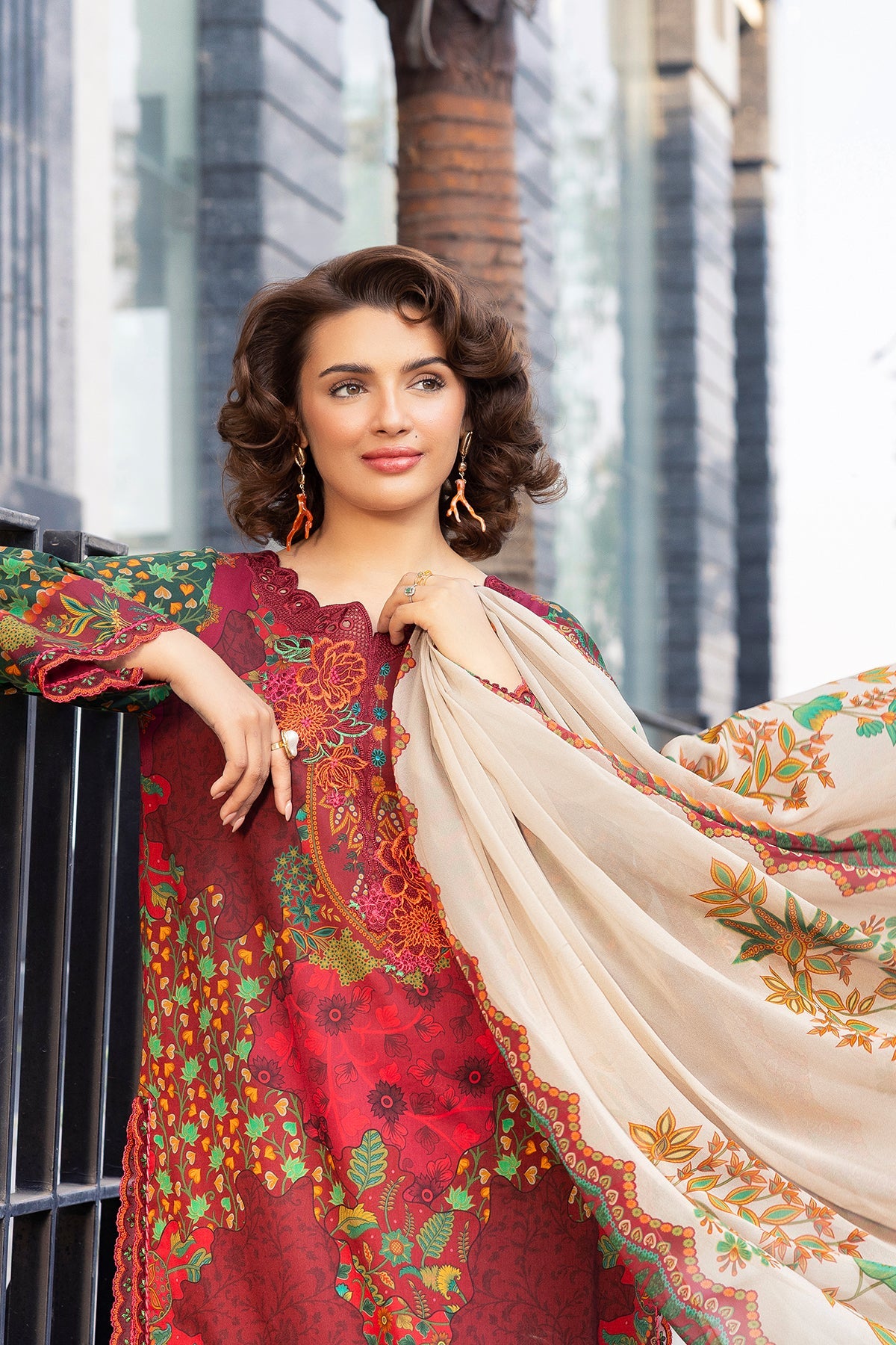 3-PC Unstitched Embroidered Lawn Collection AN6-06