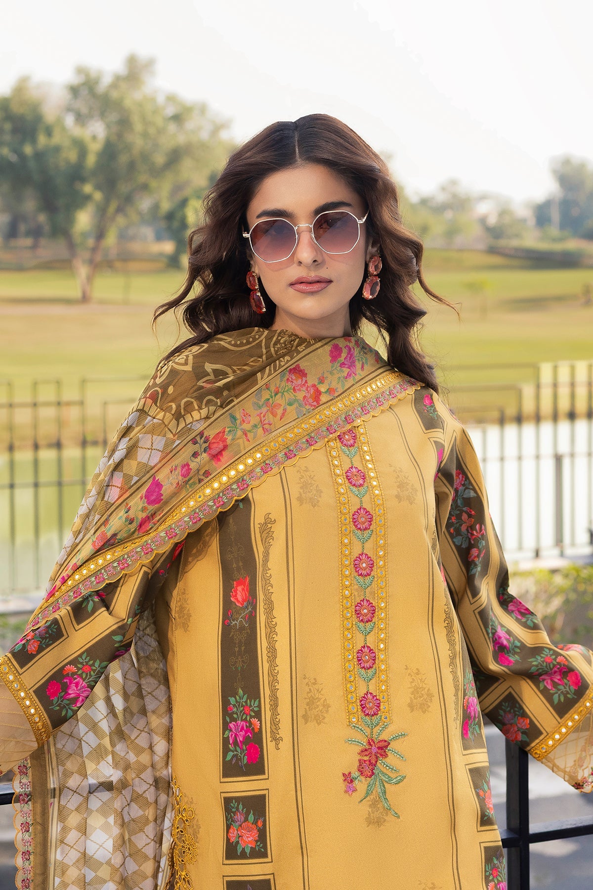 3-PC Unstitched Embroidered Lawn Collection AN6-03