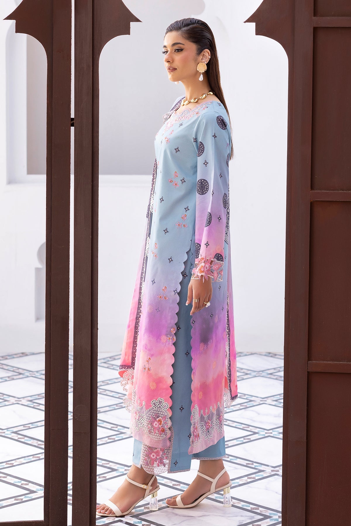 3-PC Unstitched Embroidered Lawn Collection CRB6-23