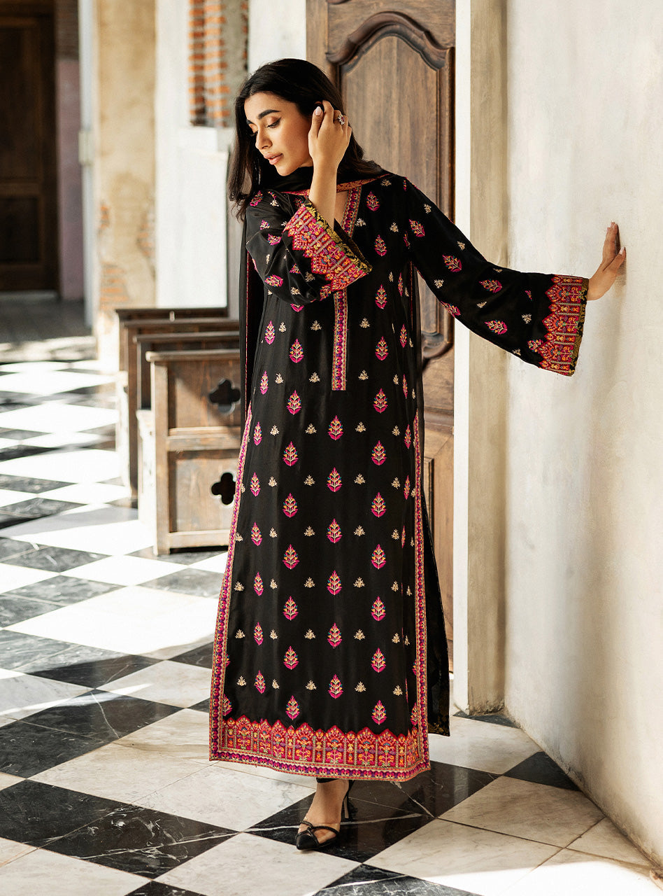 Black Orchid Kashmiri Embroidery
