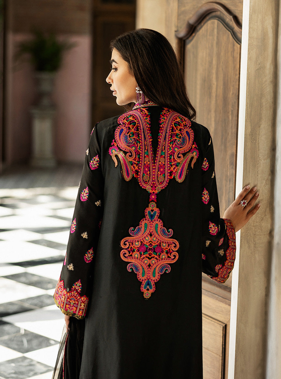 Black Orchid Kashmiri Embroidery