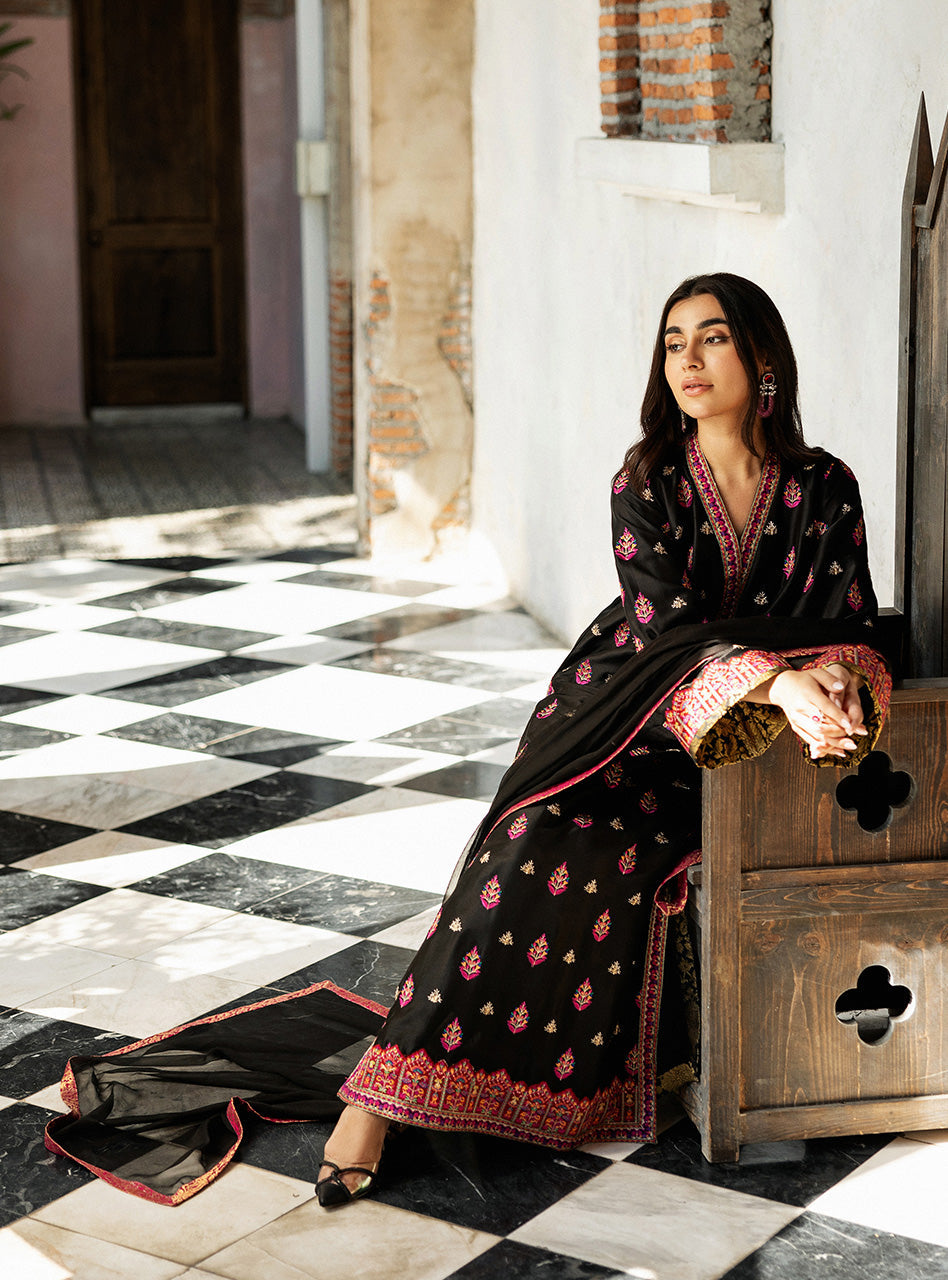 Black Orchid Kashmiri Embroidery
