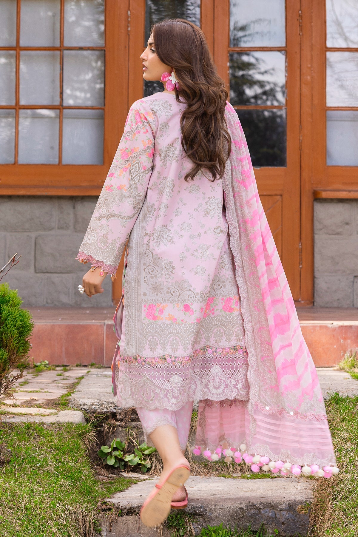 3-PC Unstitched Embroidered Lawn Collection RANG E BAHAR VOL 02 CRB6-12