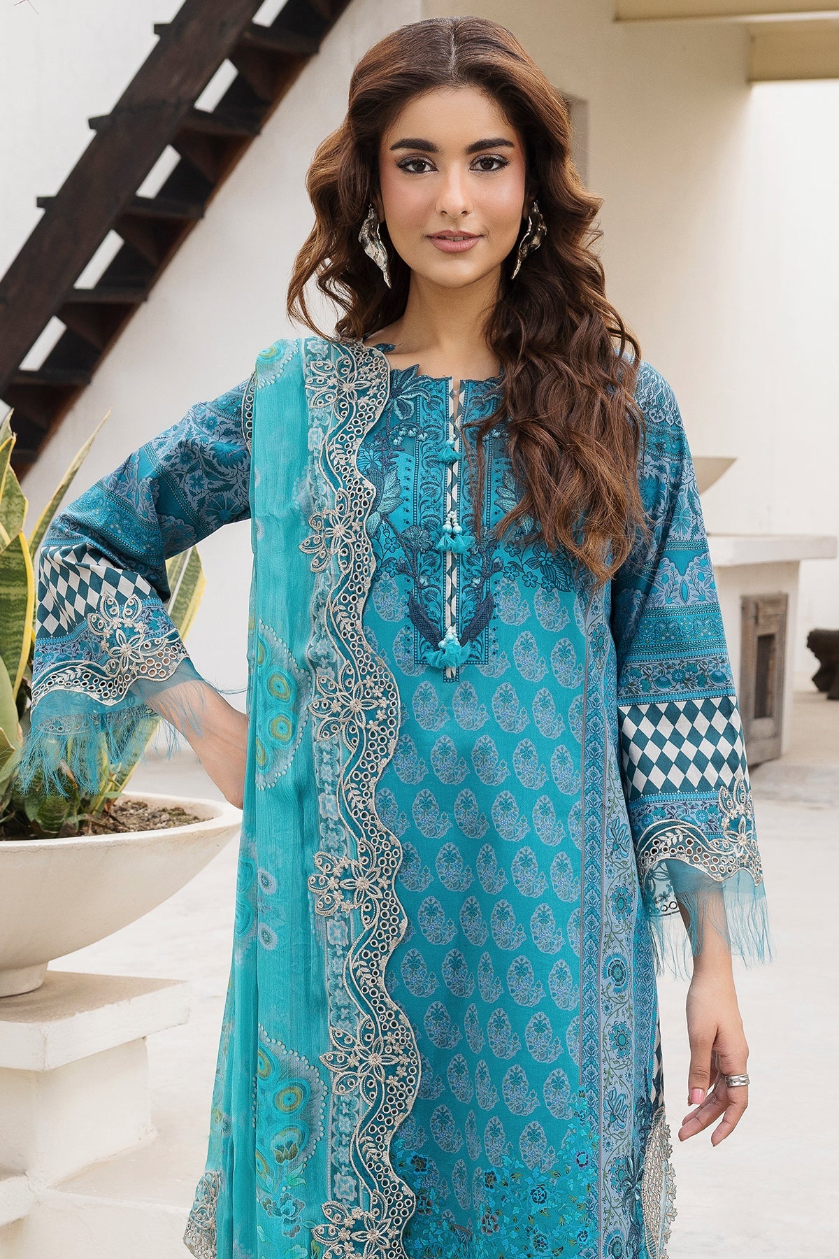 3-PC Stitched Embroidered Lawn CC6-24P