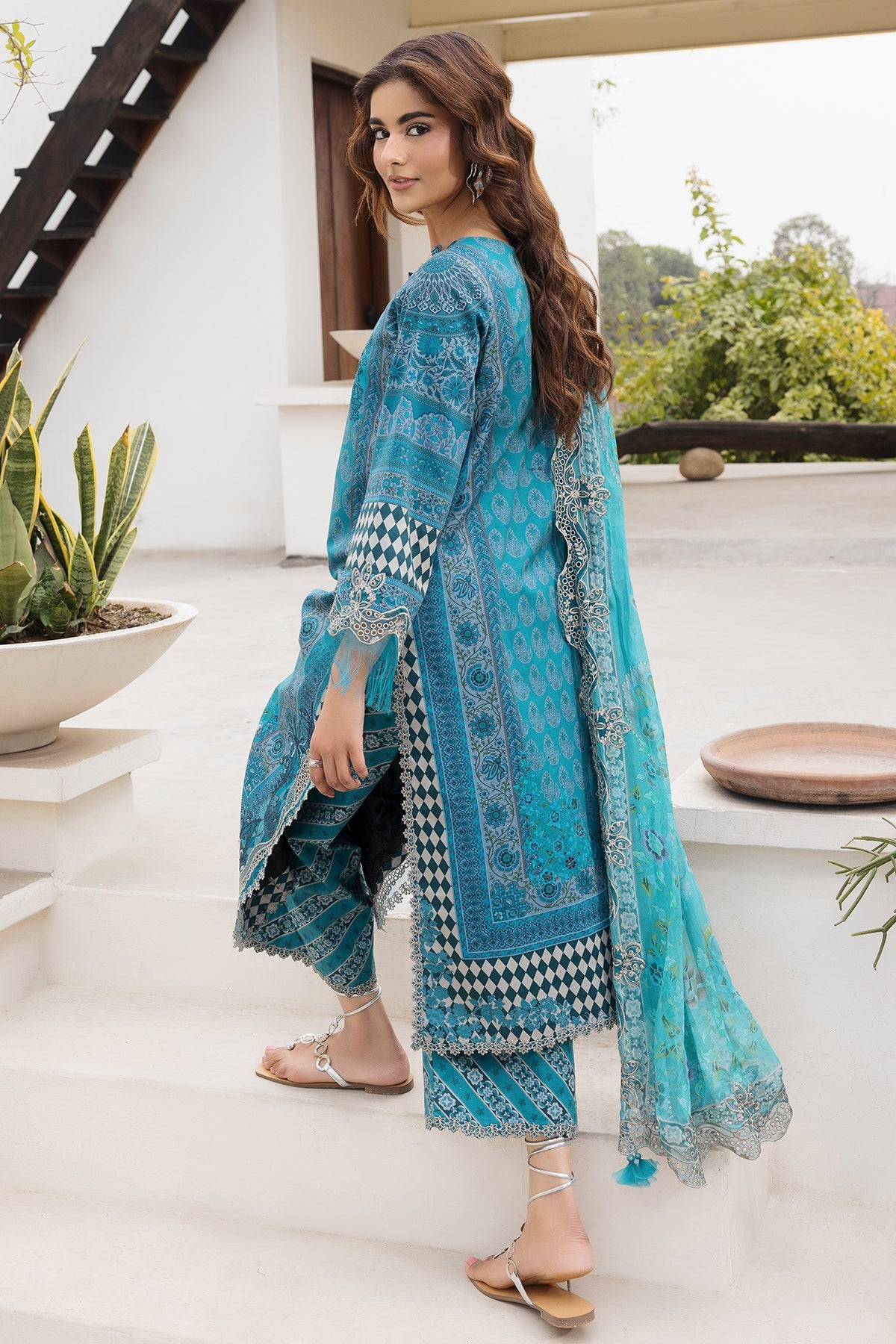3-PC Unstitched Embroidered Lawn Collection CC6-24