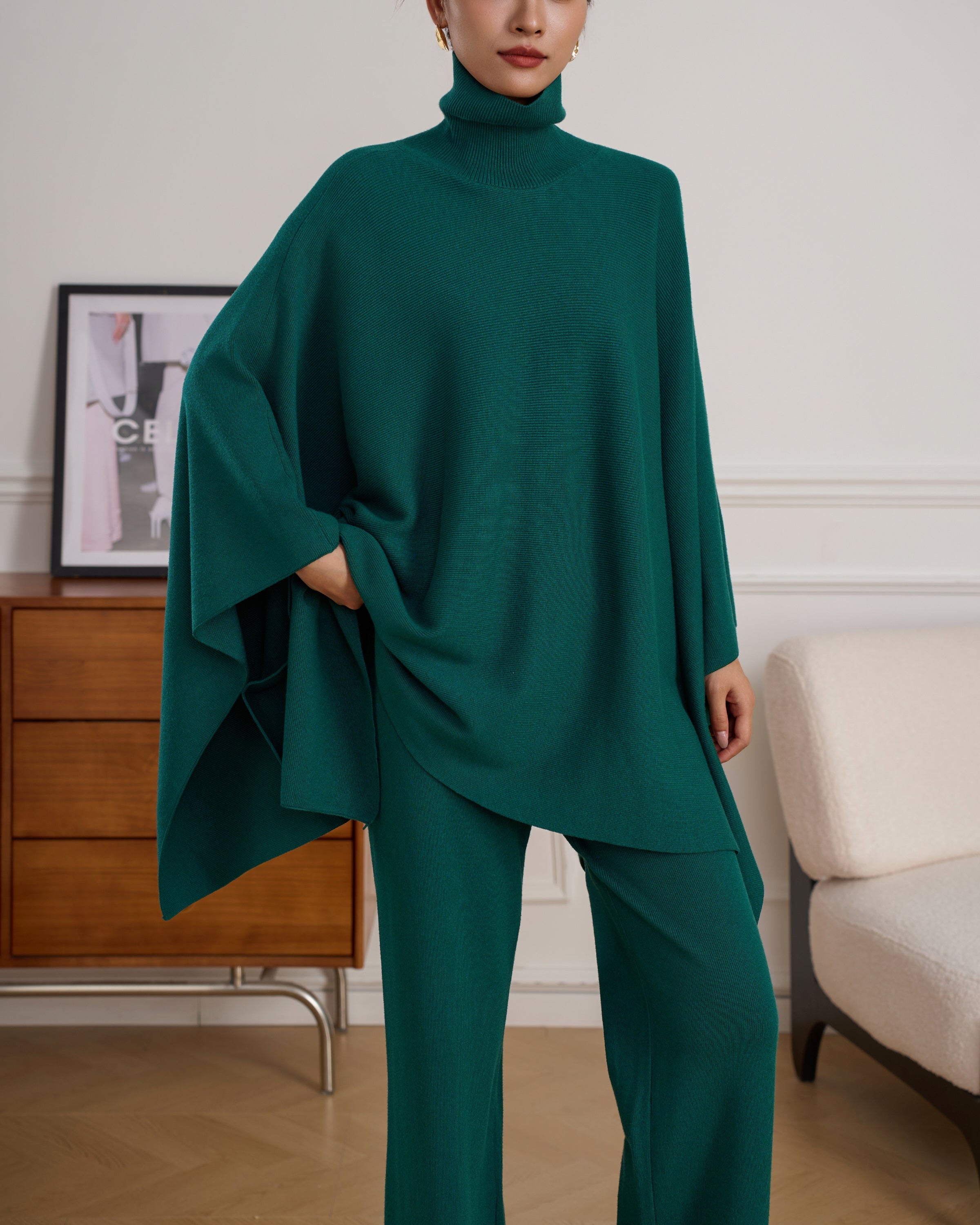 Lily Classic Emerald Green Knit Set