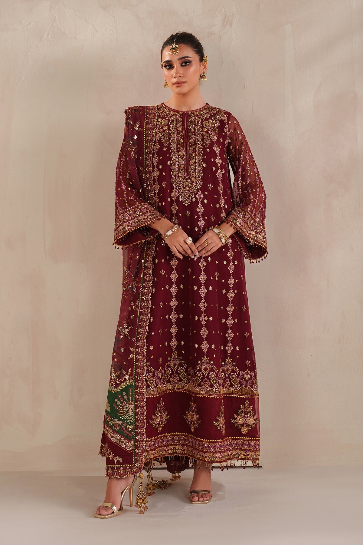 EMBROIDERED CHIFFON SF-4367