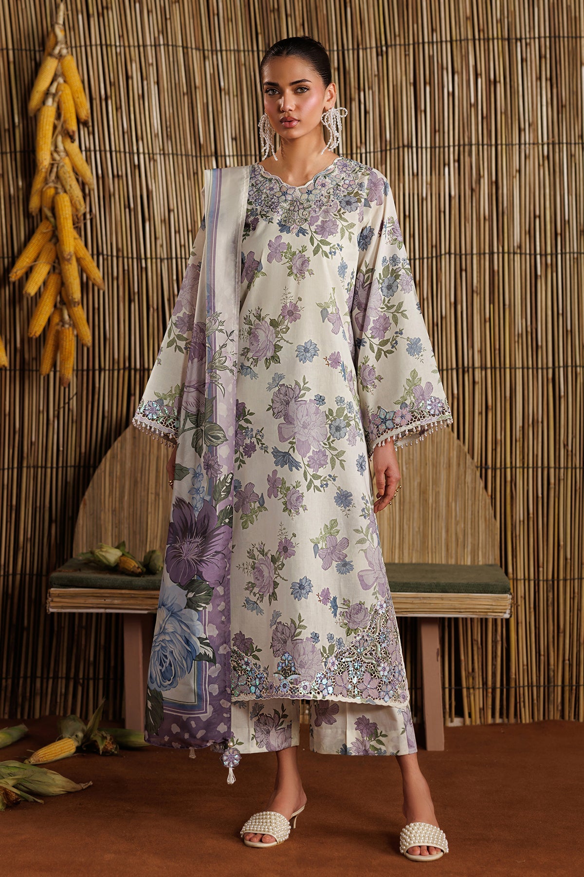 EMBROIDERED LAWN SF-4528