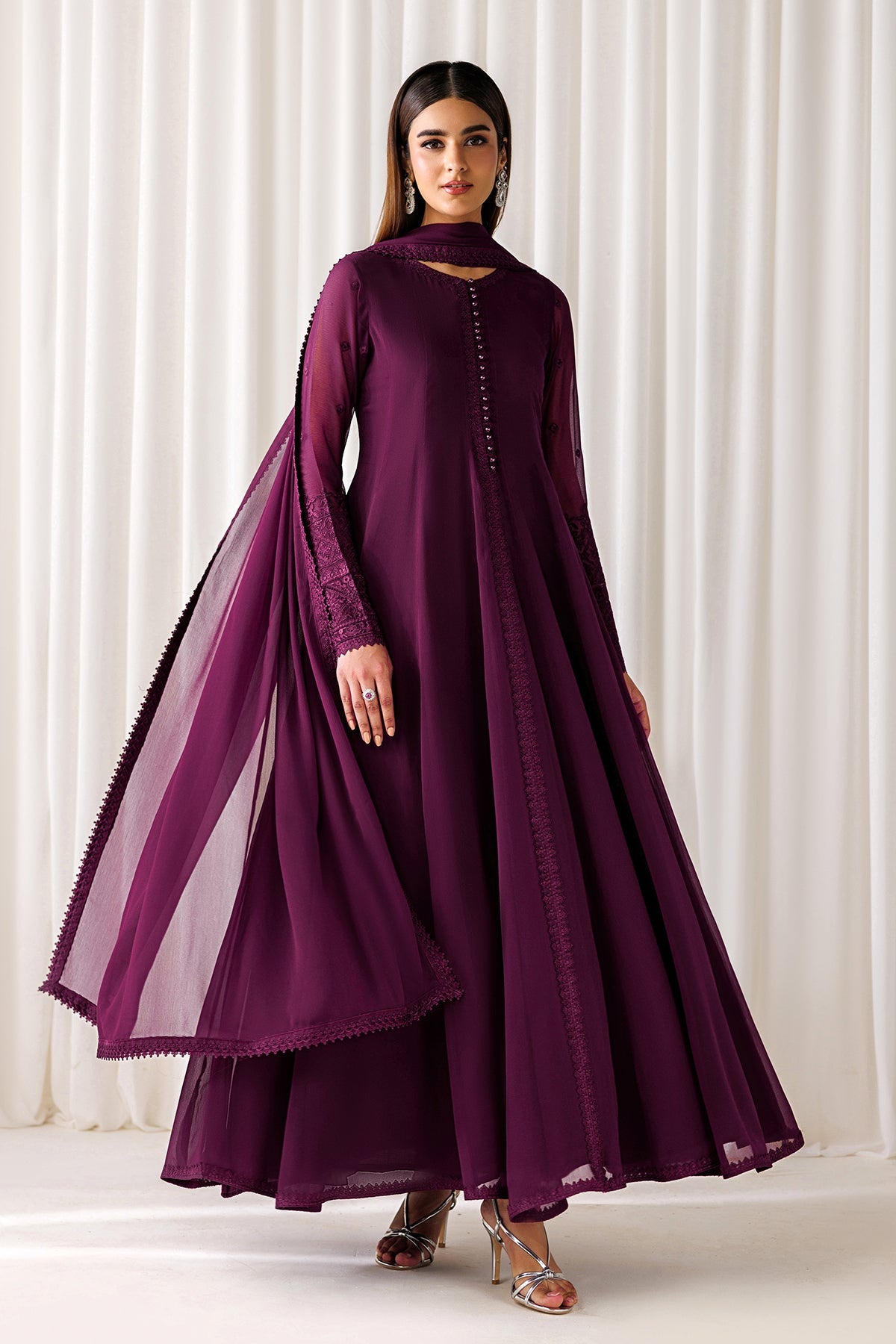 PLAIN CHIFFON DUPATTA-98