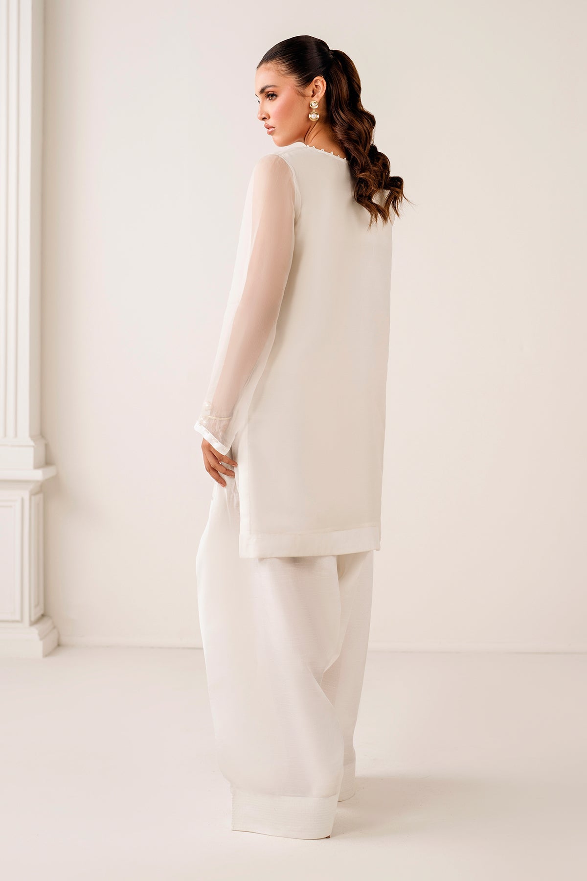 PLAIN CHIFFON SHIRT PR-1117