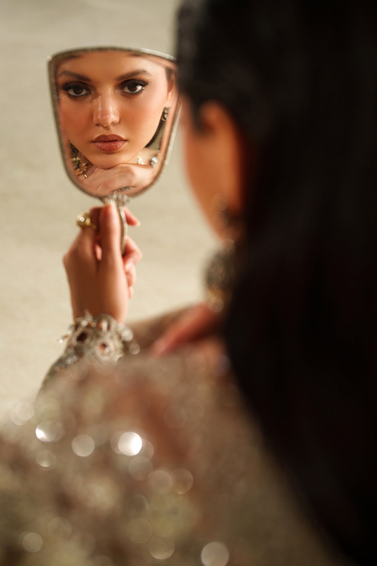 EMBROIDERED CHIFFON CH14-08 STITCHED