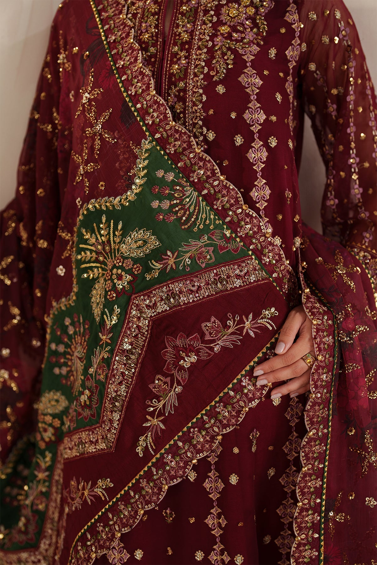 EMBROIDERED CHIFFON UF-4367