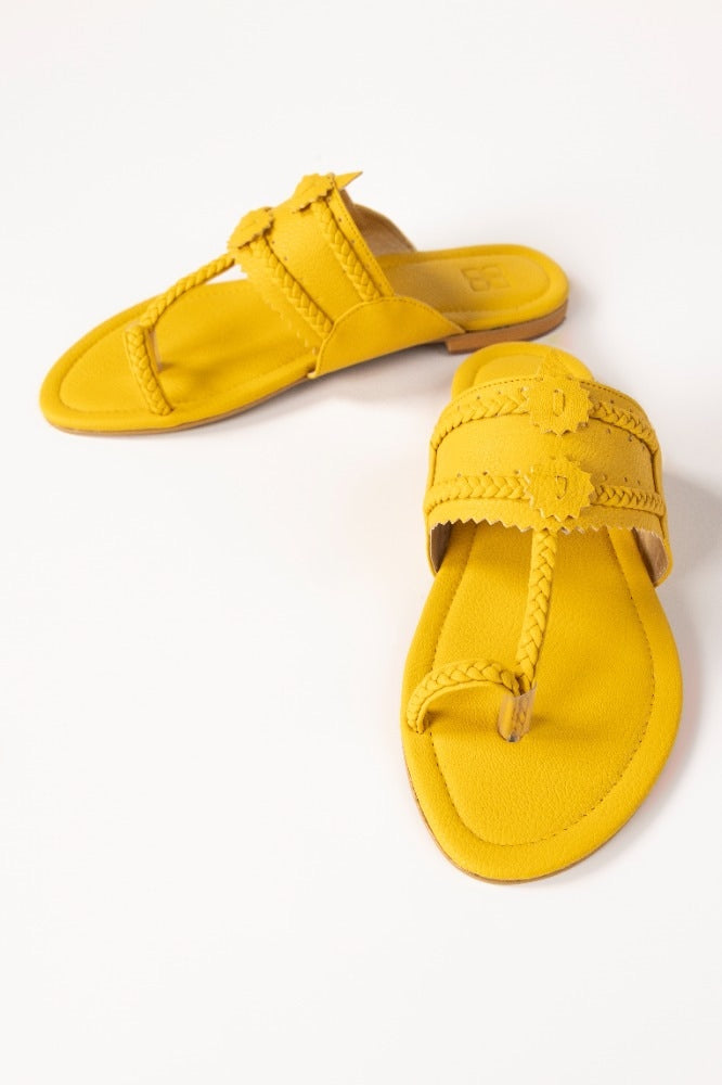 Yellow Kolhapuri