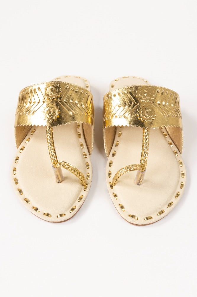 Beige Kolhapuri