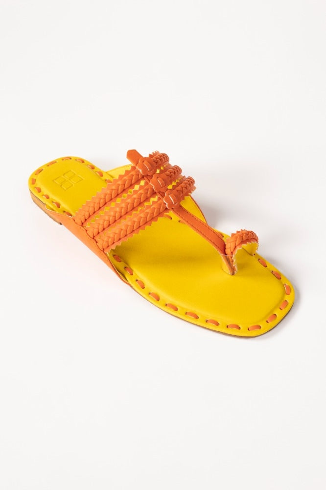 Yellow Kolhapuri