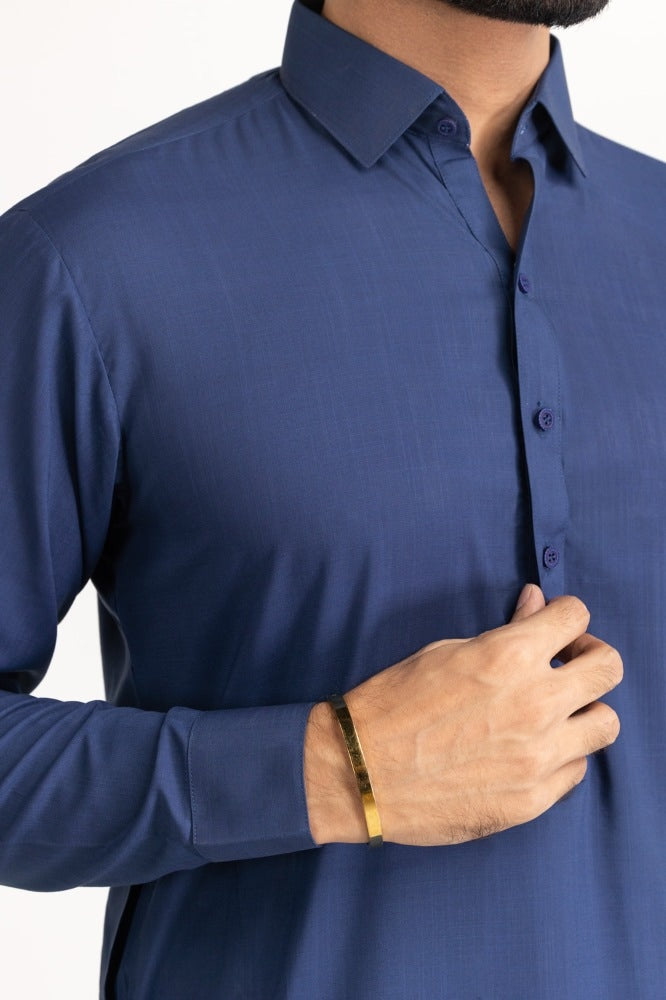 Gul 90 Marine Candy Unstitched Fabric Blended