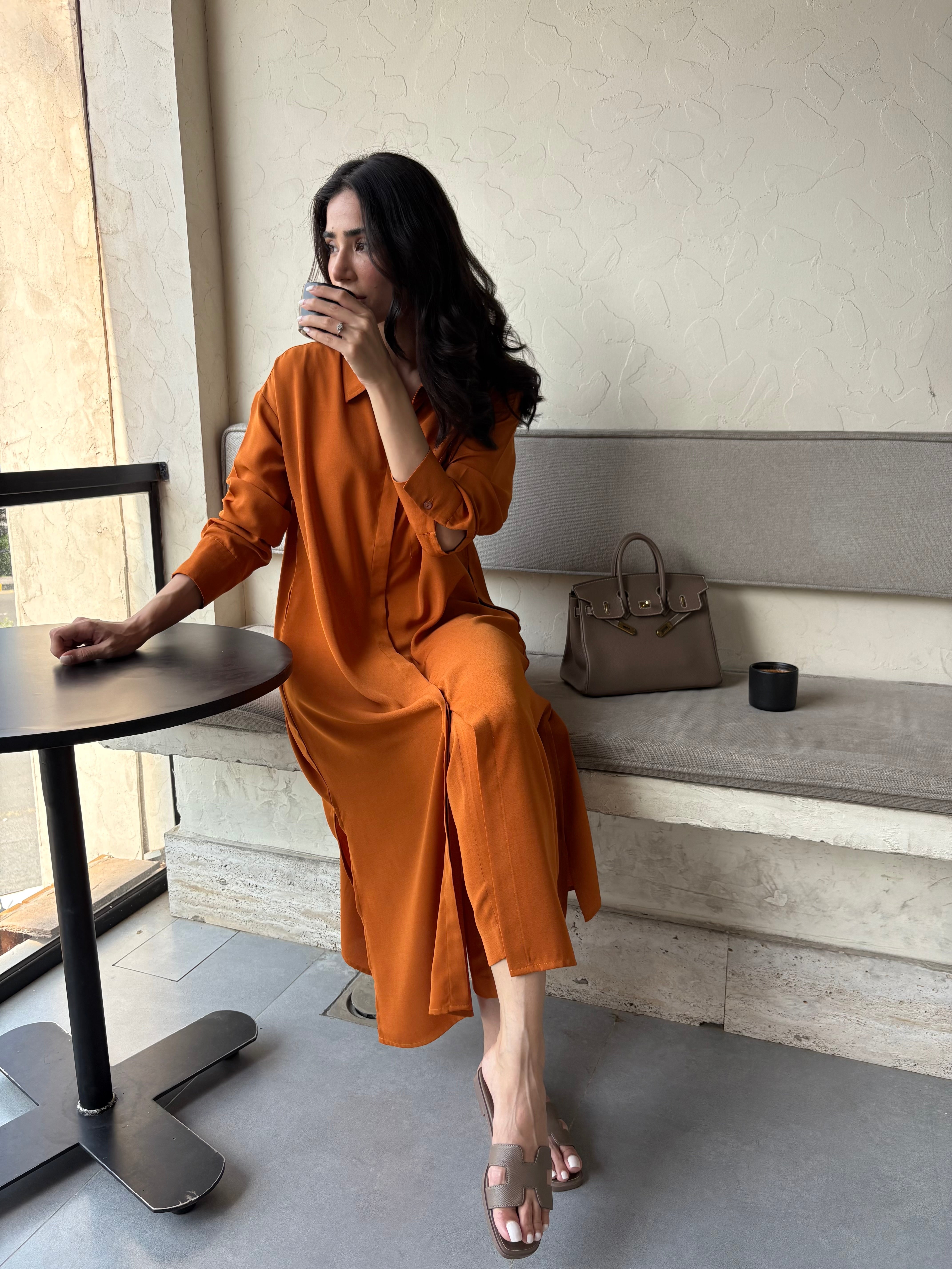 Burnt Orange Travel Set