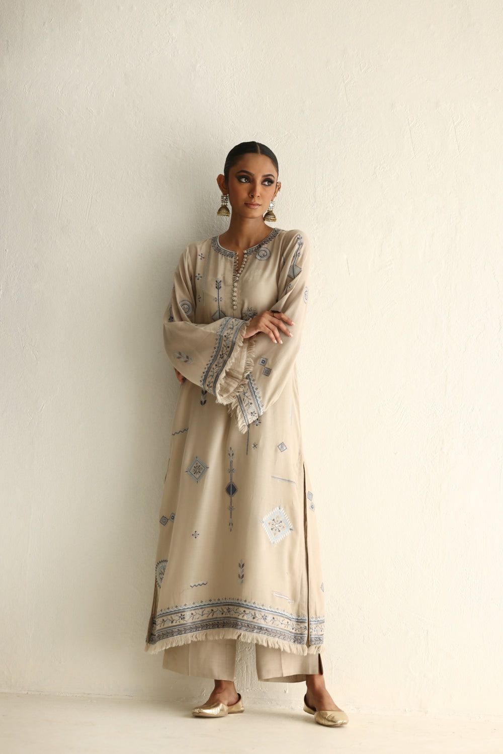 Single Stitched - Fawn - Cotton - Shirt with Slip Only