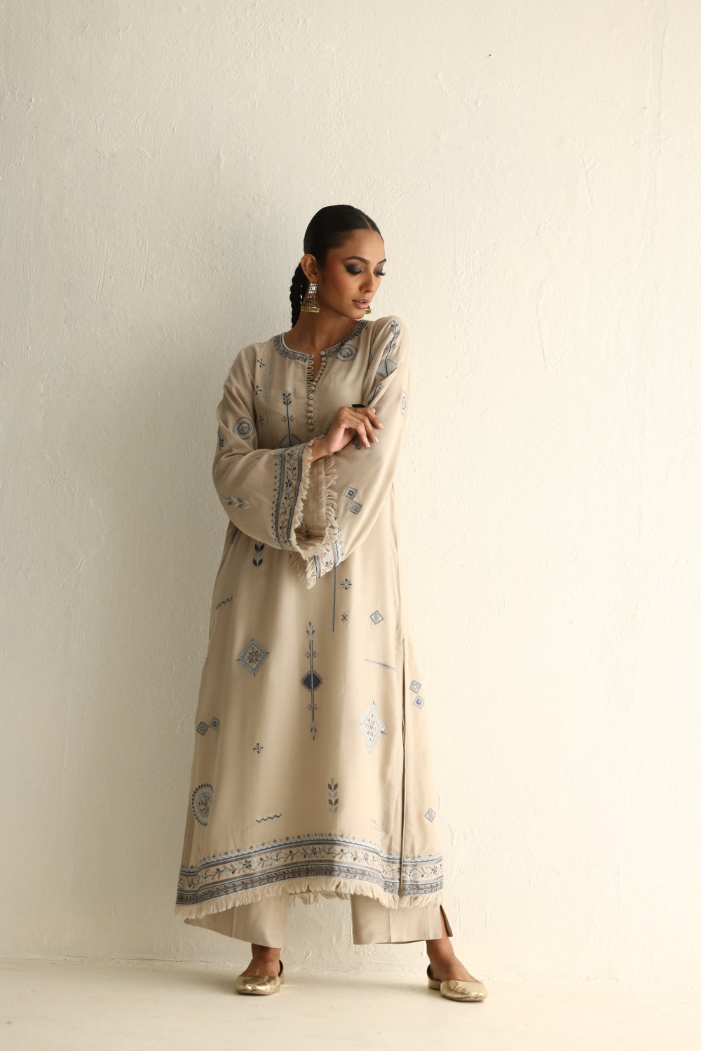 Single Stitched - Fawn - Cotton - Shirt with Slip Only