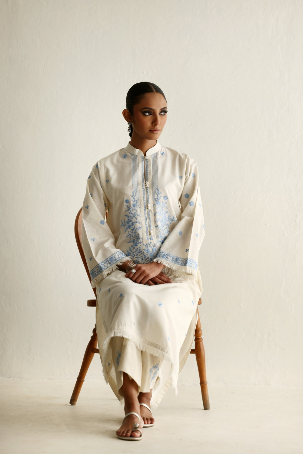Blue on White - Shirt