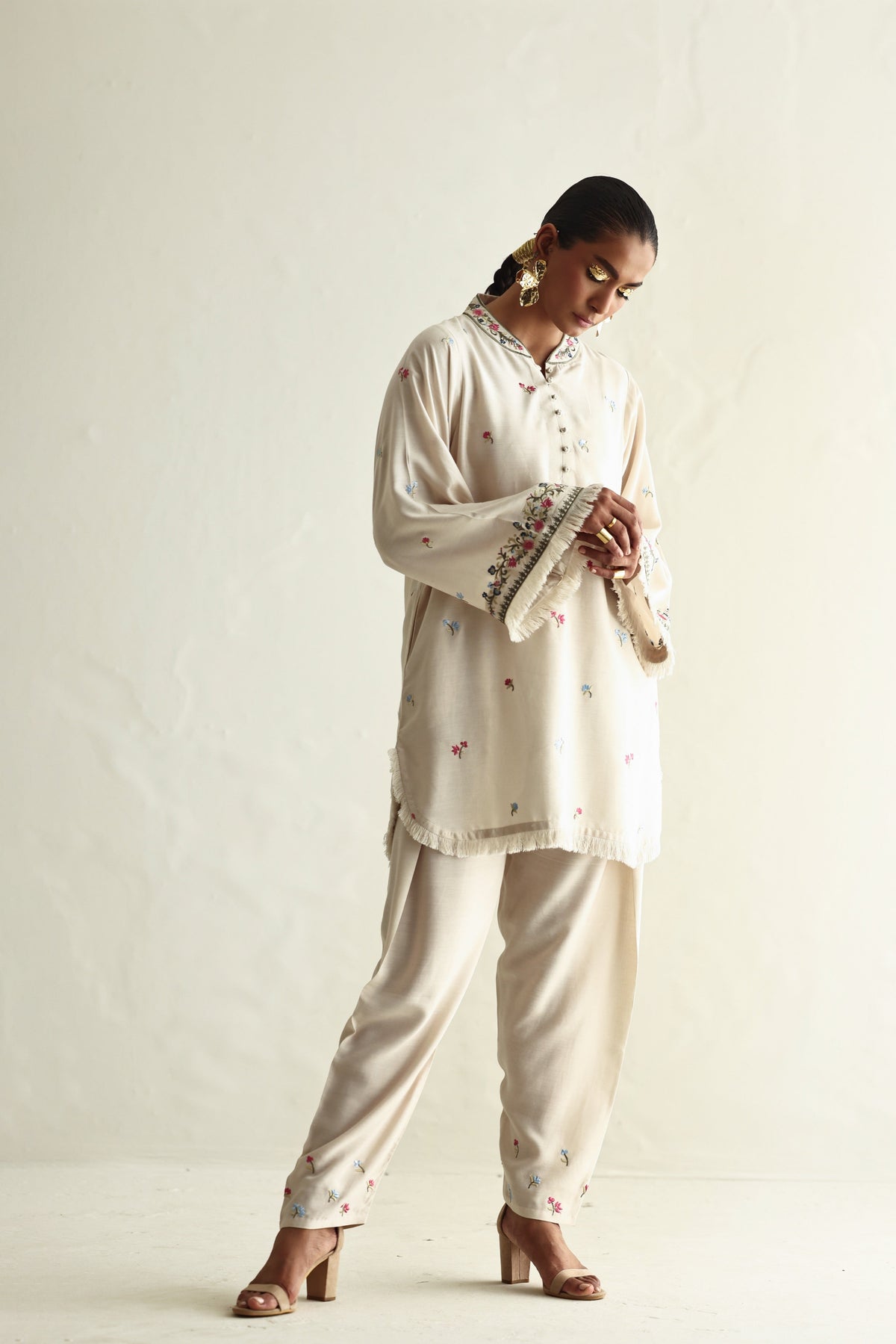 Floral Whisper - Ivory Pant