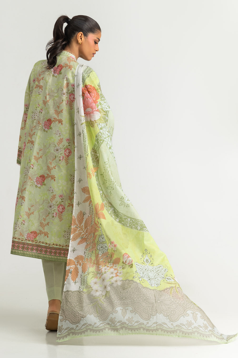 3PC Cotton Printed Suit