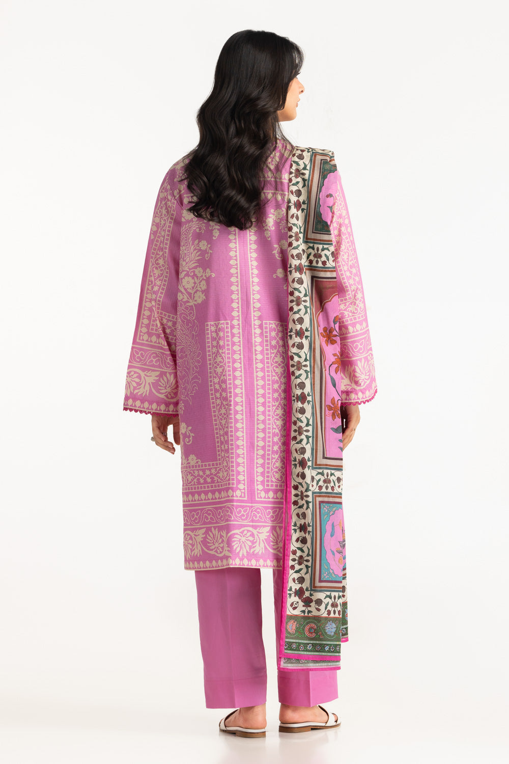 3PC Dobby Printed Suit