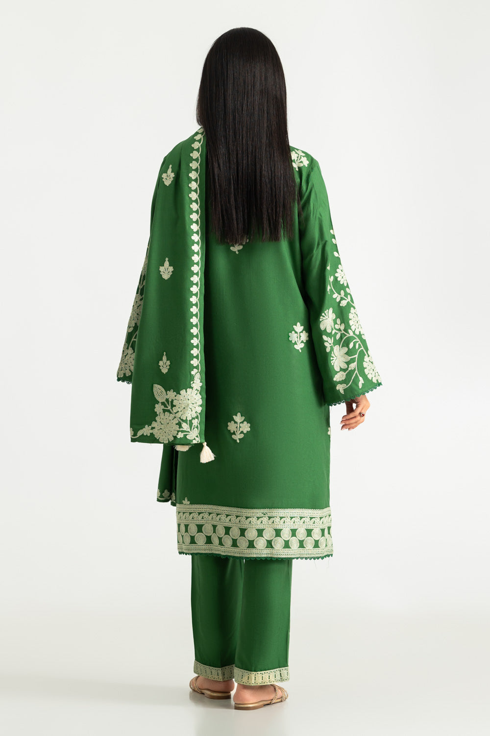 3PC Pashmina Embroidered Suit