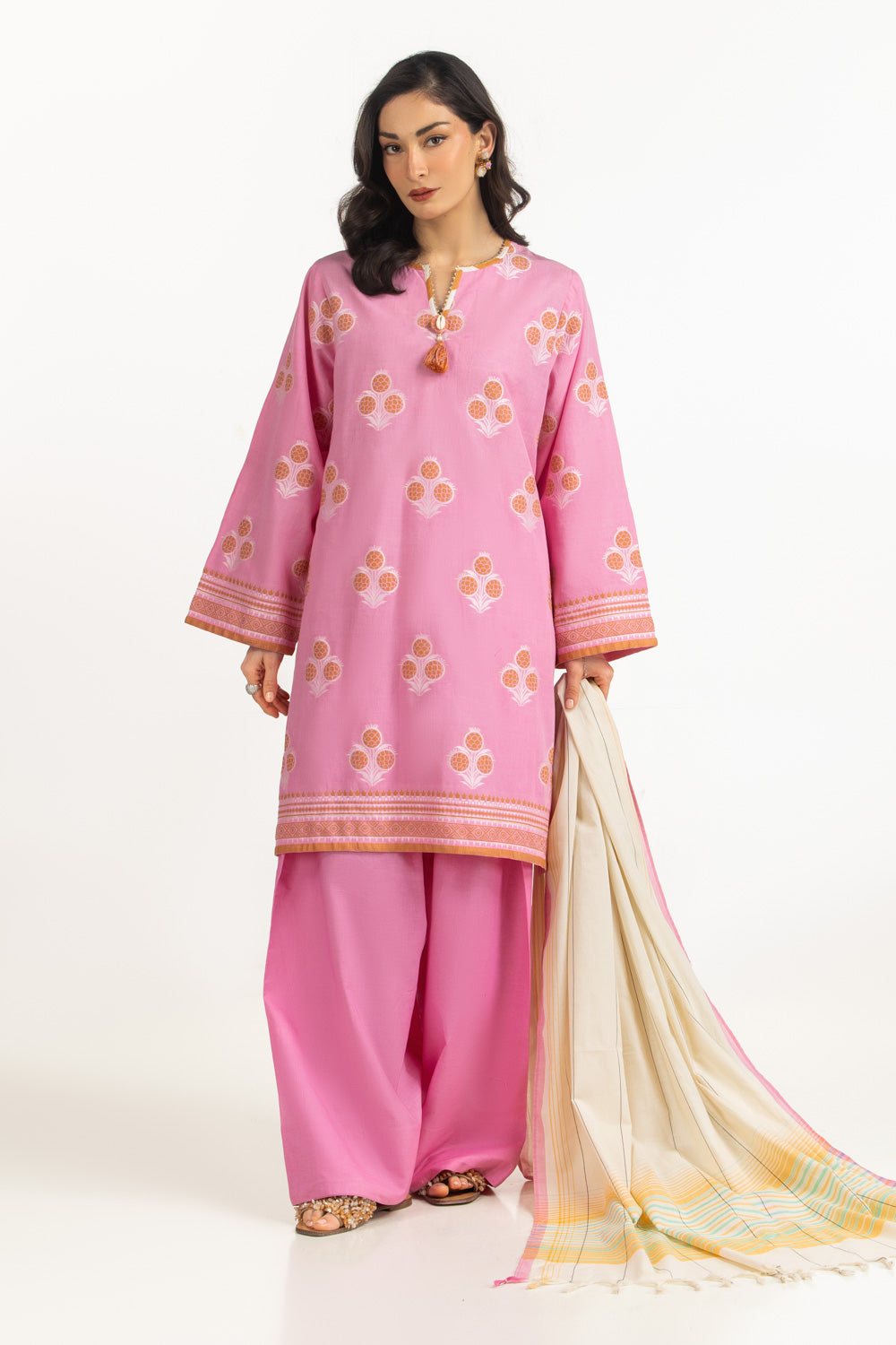 3Pc Jacquard Dyed Suit